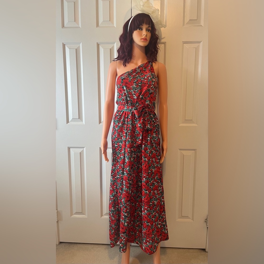 Floral One-Shoulder Dress